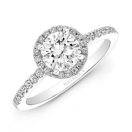 18K white gold engagement ring by
Natalie K
Set with:
center: 0.75carat CZ
accented with side diamonds totalling 0.24carats H-I SI1