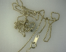 14kY 18   Diamond Cut Wheat Chain Necklace [1.9g]