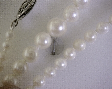 18   Pearl Necklace with 10kW Clasp