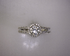 14kW 0.62ctw G-H SI2 Diamond (72) Engagement Semi-Mount