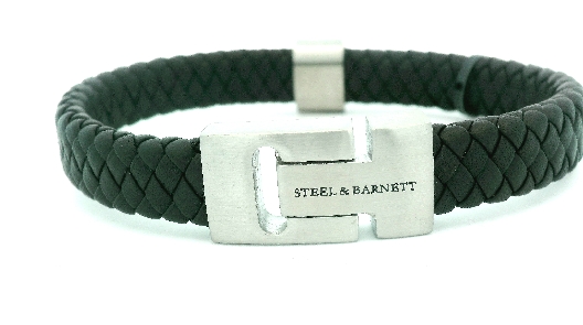 Steel & Barnett  Harrison Bracelet - Dark Gray  Sophistication Meet...