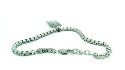 Steel & Barnett  Boxed 4mm Chain Bracelet - Steel  Sophistication M...