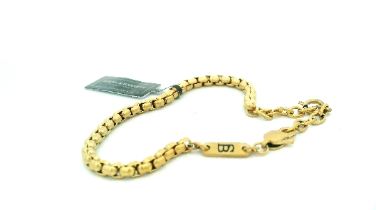 Steel & Barnett  Boxed 4mm Chain Bracelet - Gold  Sophistication Me...