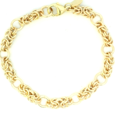 Gemma Chain Maille Collection  Yellow Gold Micro Byzantine & Link S...