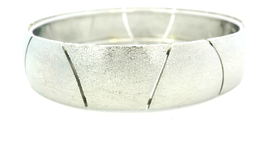 Bayot Heer Jewellery Originals  Sterling Silver Zig-Zag Bangle  Con...