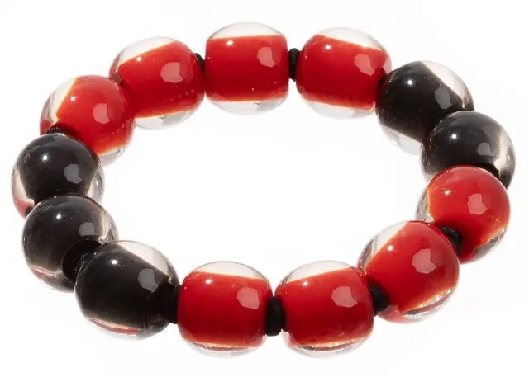 ZSISKA Design Co. COLOURFUL BEADS Bracelet - RED-BLACK The Colour...