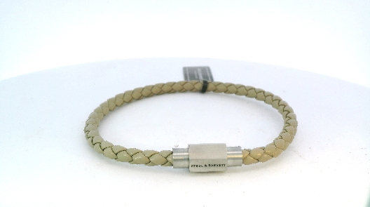 Steel & Barnett  Luke Landon Bracelet - Ecru Nappa Leather  Sophist...