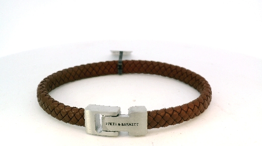 Steel & Barnett Archie Bracelet -Peanut Leather Sophistication Me...