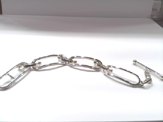 Mignon Faget; New Orleans  Lozenge Link Bracelet  From the Ironwork...