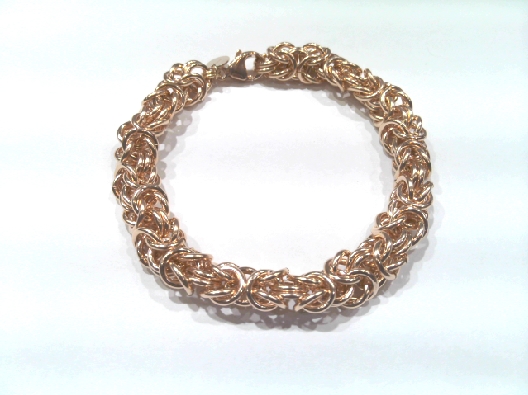 Gallery Gemma Chain Maille Collection  Rose Gold Byzantine Bracelet...