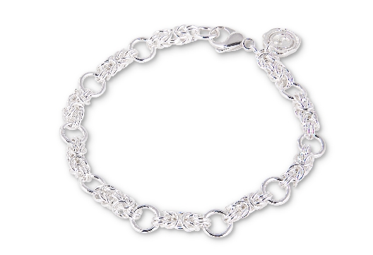 Gallery Gemma Chain Maille Collection  Silver Micro Byzantine & Sta...