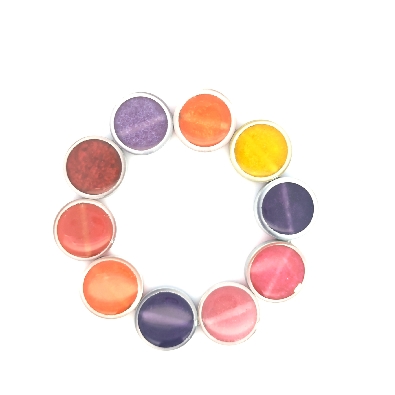 Color Love  Resinique Circle Bracelet - Red; Orange; and Purple  Ad...