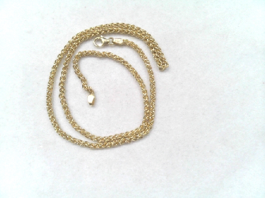 14ky gold wheat chain; 18 inches in length lobster clasp closure.  ...