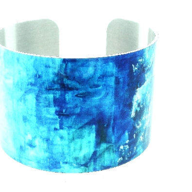 Catherine Bobesich; Artist  Chelster Hall Blue Cuff  Limited editio...
