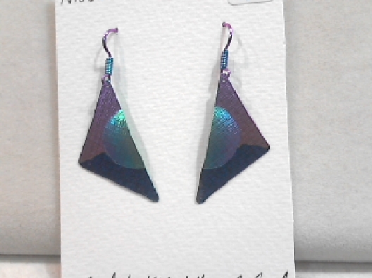 Karen Hunter: Designer  Niobium Small Hydro-Dome Earrings  Handcraf...