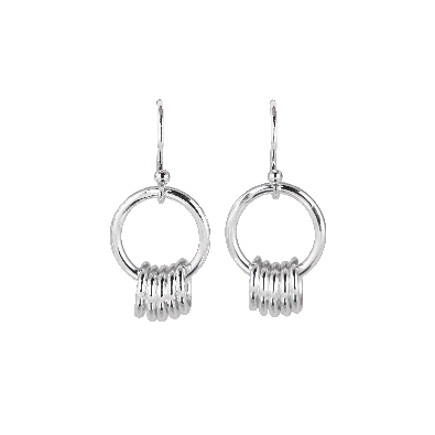 Gallery Gemma Chain Maille Collection  Silver Links Dangle Earrings...