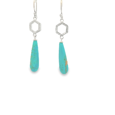 Providence Collection  Briolette drop Turquoise (mined in Arizona) ...