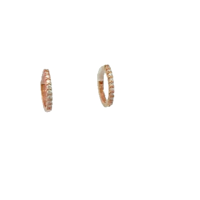 Anzie Jewelry; Montreal  Diamond Pave Classique Huggie Earrings  Da...