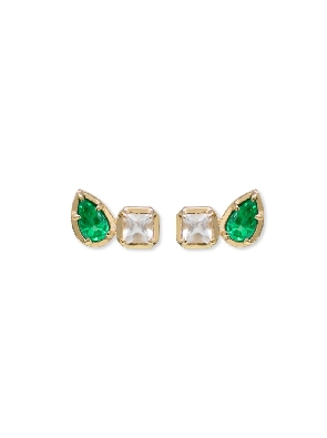 Anzie Jewelry; Montreal Melia Toi & Moi Emerald Earrings Toi et m...