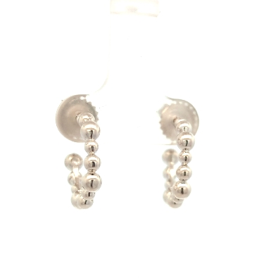 Anzie Jewelry; Montreal  Silver Dew Drop Mini Hoop Earrings  Mini h...