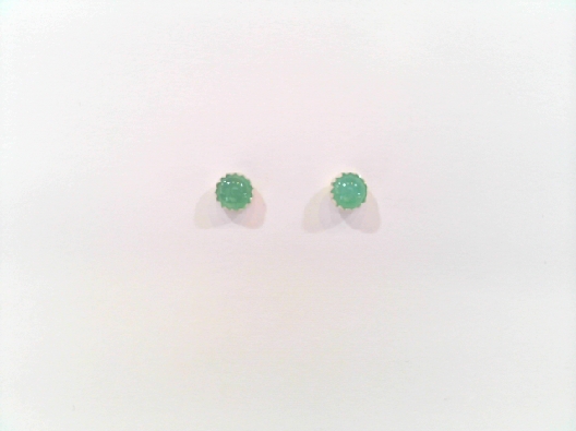 Gallery Gemma  Chrysoprase Stud Earrings  Sterling Silver stud earr...