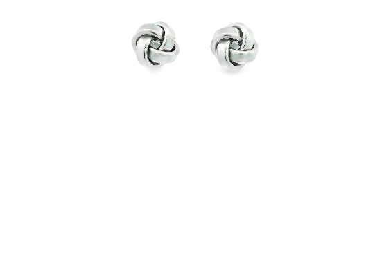 Gemma Silver Classics Silver Small Love Knot Stud Earring Simple ...