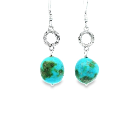 Providence Collection Sonoran Gold Turquoise Mini Circle Earrings ...