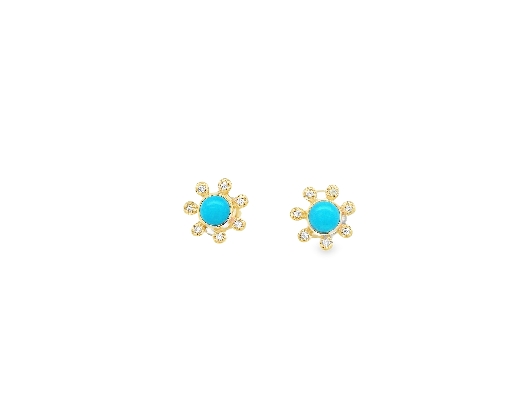 Anzie Jewellery; Montreal Turquoise Dew Drop Etoile Studs Gorgeou...