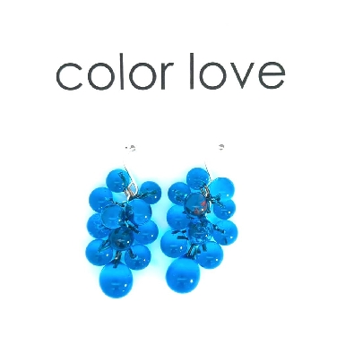 Color Love Chroma Earrings Aqua Blue Enhance your style with thes...