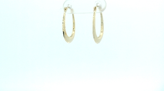 Gallery Gemma 14K Gold Hollow Hoop Earrings 14k yellow gold horse...