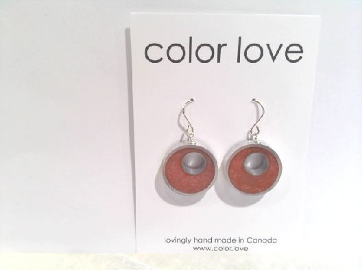 Color Love  Resinique Spotlight Earrings - Light Pink  Make a vibra...