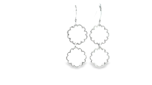 Gallery Gemma Originals  Scalloped Circles Earrings  Delicate silve...