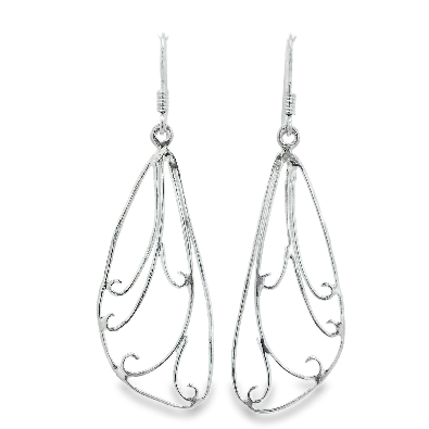 SCARO; Caroline Arbour joailliere Cicada Silver Dangle Earrings F...