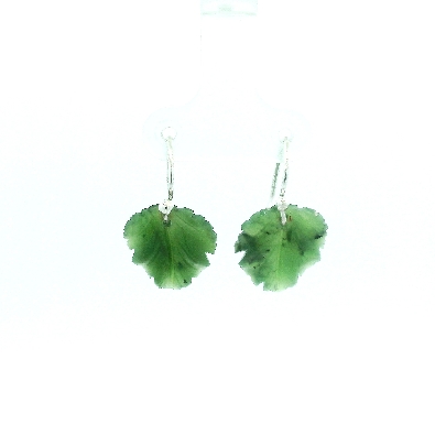 Gallery Gemma Originals Green Tourmaline Leaf Earrings Nature ins...