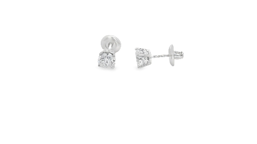Gemma Diamond Classics 14K White Gold Lab Diamond Stud Earrings B...