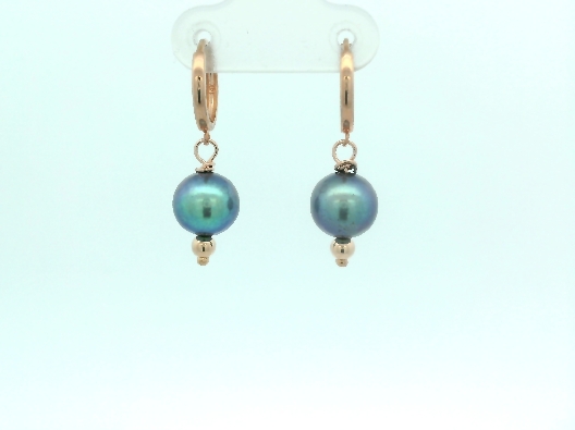 Gallery Gemma Blue Pearl and Rose Gold Earrings Beautiful earri...