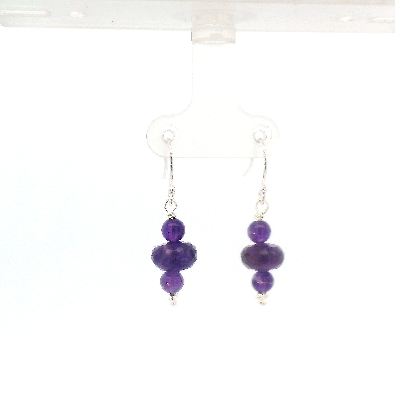 Gallery Gemma Originals Amethyst Bead Dangle Earrings Pretty dang...