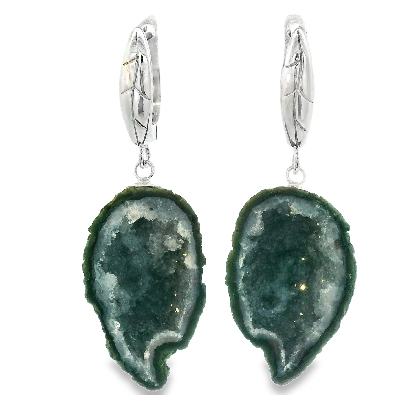 Providence Collection  Geode Gemstone Earrings  These unique natura...