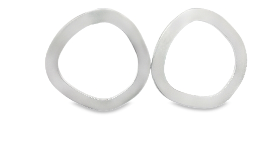 PURSUITS; Toronto  Doodle Stud Earrings - Satin Silver  From the FS...