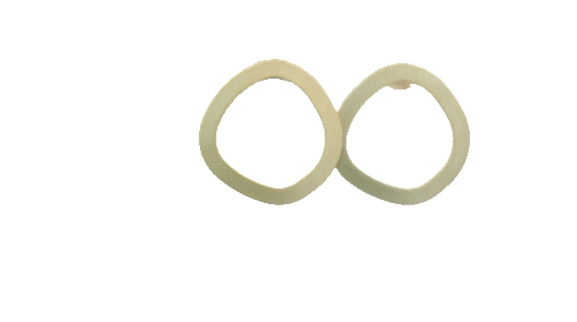 PURSUITS; Toronto  Doodle Stud Earrings - Satin Gold  From the FS C...