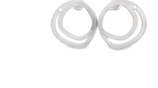 PURSUITS; Toronto  Echo Ear Jacket Earrings - Satin Silver  From th...