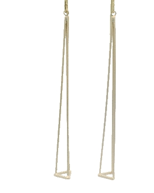 PURSUITS; Toronto  Glint Earrings - Satin Gold  From the FS Collect...