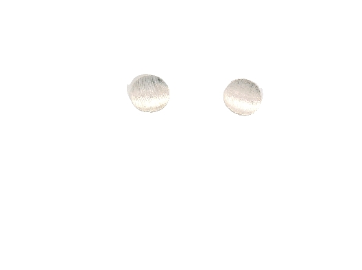 PURSUITS; Toronto  Petite Curl Dot Ear Studs - Brushed Silver  From...