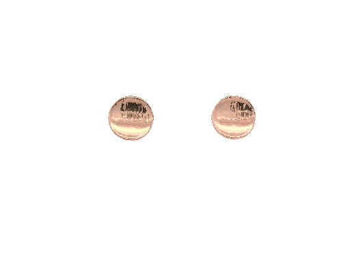 PURSUITS; Toronto  Petite Curl Dot Ear Studs - Polished Rose Gold  ...
