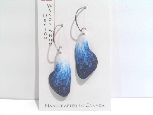 Wanda Shum Design; British Columbia  Mini Dragonfly Wing Earrings -...