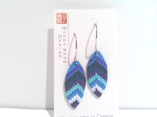 Wanda Shum Design; British Columbia  Landscape Dreams Leaf Earrings...
