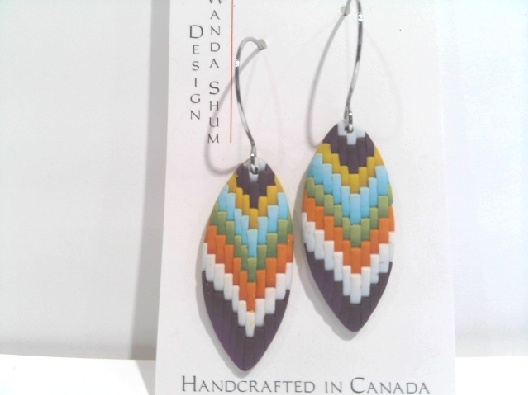 Wanda Shum Design; British Columbia  Landscape Dreams Leaf Earrings...