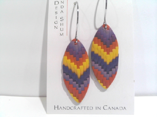 Wanda Shum Design; British Columbia  Landscape Dreams Leaf Earrings...