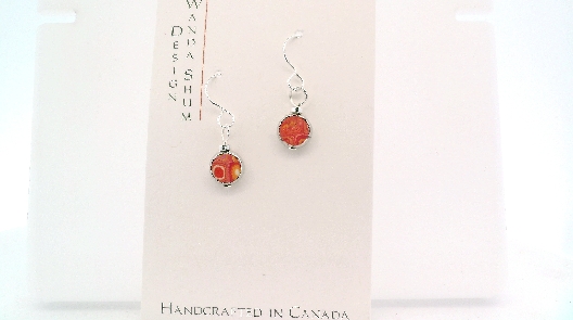 Wanda Shum Design; British Columbia  Funky Mosaic Small Circle Earr...