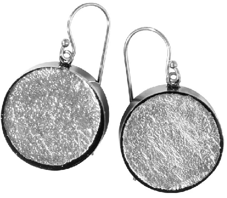 ZSISKA Design Co. RADIANCE Disc Earrings - SILVER Make a statemen...